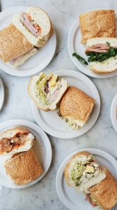 Photo of several sandwiches